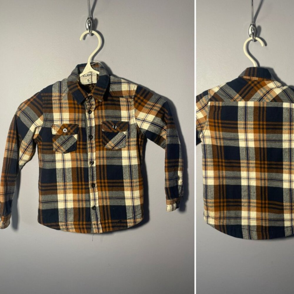 Boys 5 Plaid Jacket
